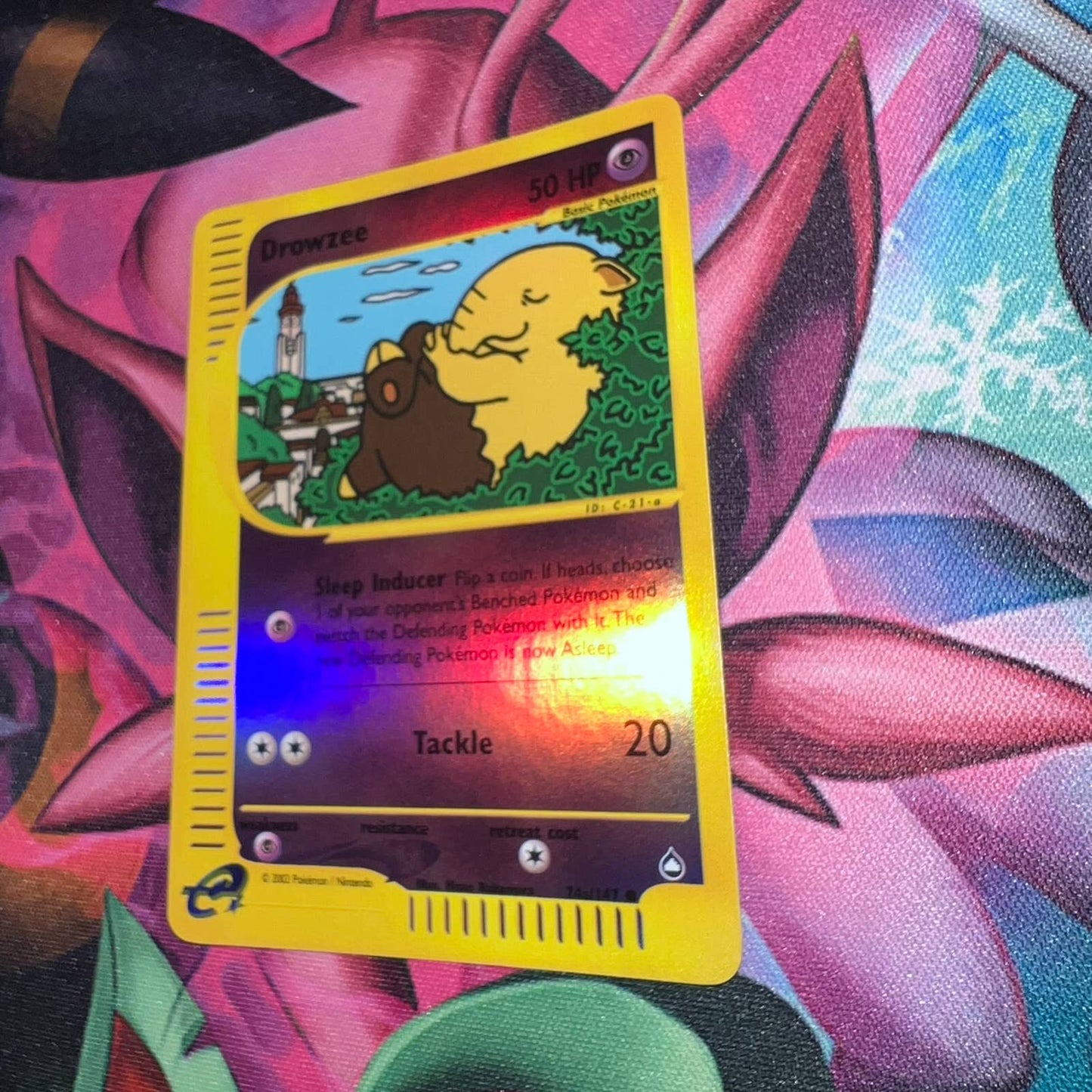 Pokémon Drowzee 74a/147 Aquapolis Reverse Holo Foil TCG Pokemon Card NM-MT