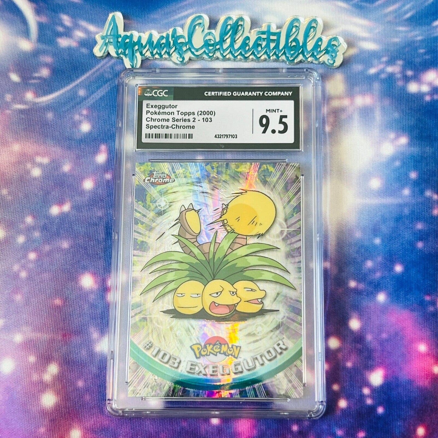 CGC 9.5 MINT+ Exeggutor Spectra #103 Pokemon 2000 Topps Chrome Rare (PSA/BGS)