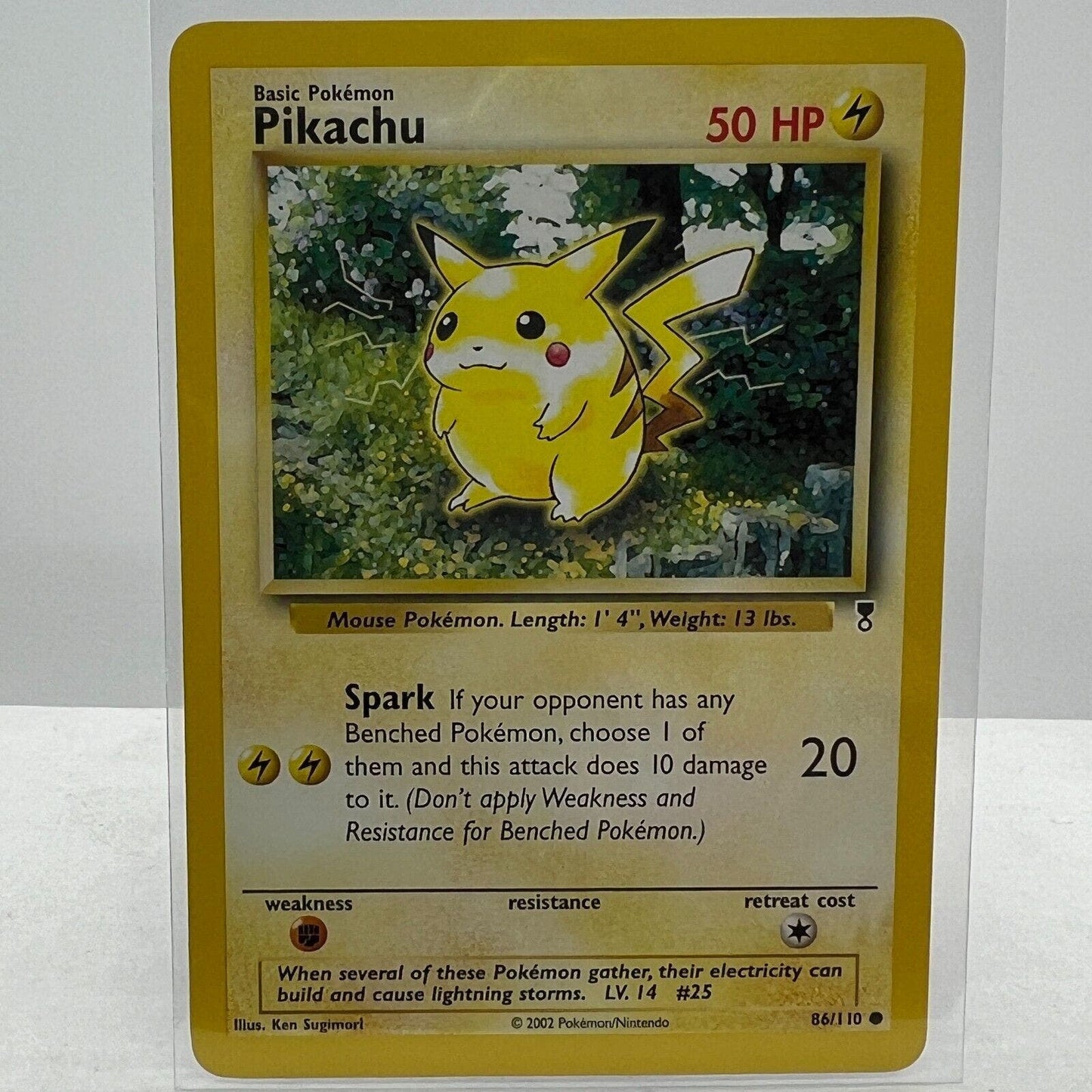 Pokémon Pikachu 86/110 Pokemon 2000 Legendary Collection TCG Common Card NM-MT