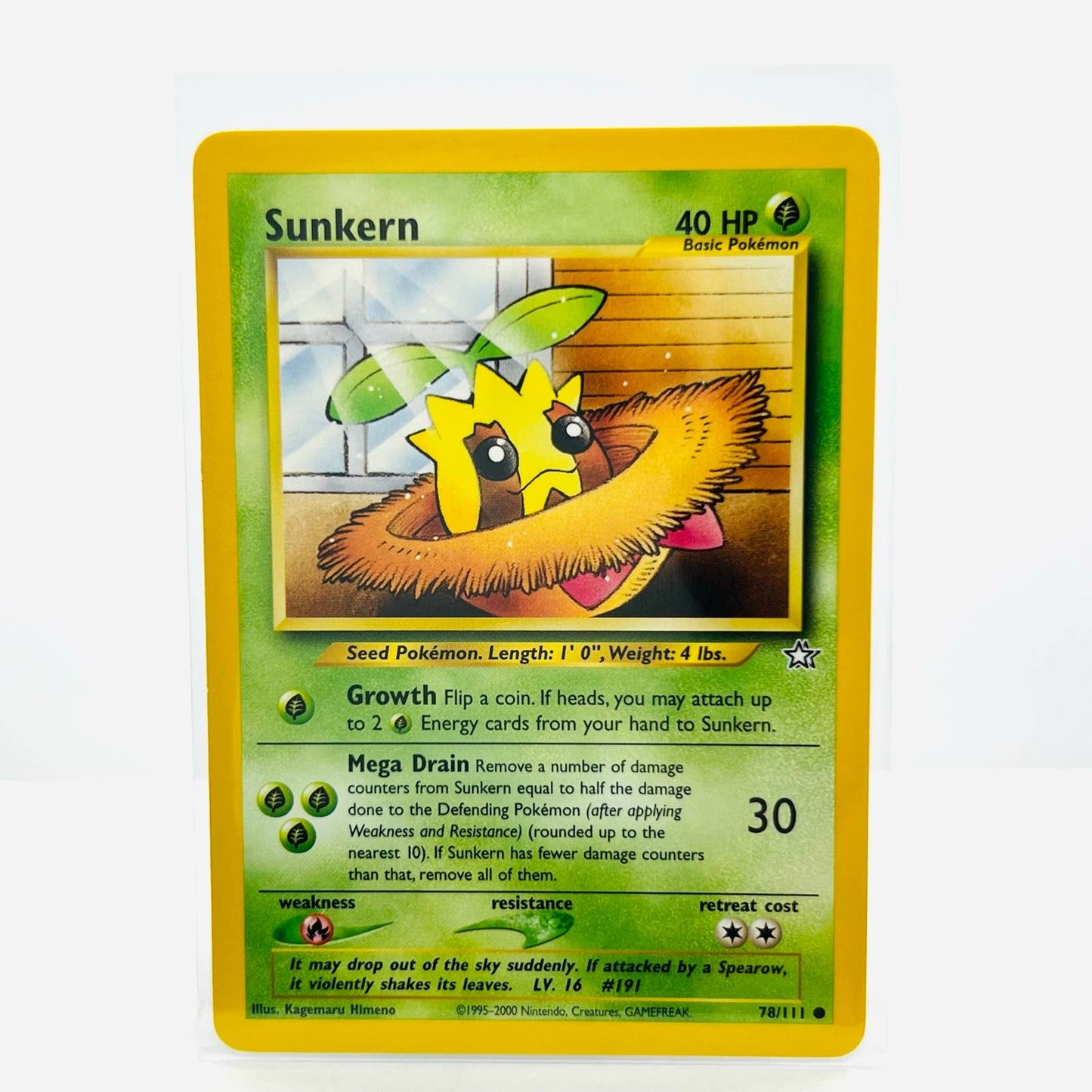 Pokémon Sunkern 78/111 Neo Genesis Unlimited WOTC Pokemon Common Card NM-MT