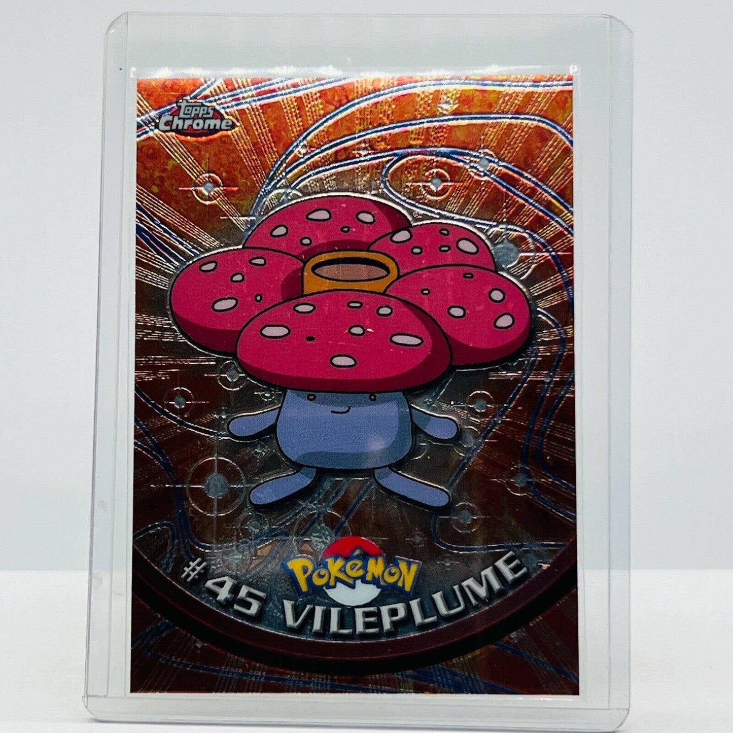 Pokémon Vileplume #45 Pokemon 2000 Topps TV Animation Chrome Series 1 Holo Foil