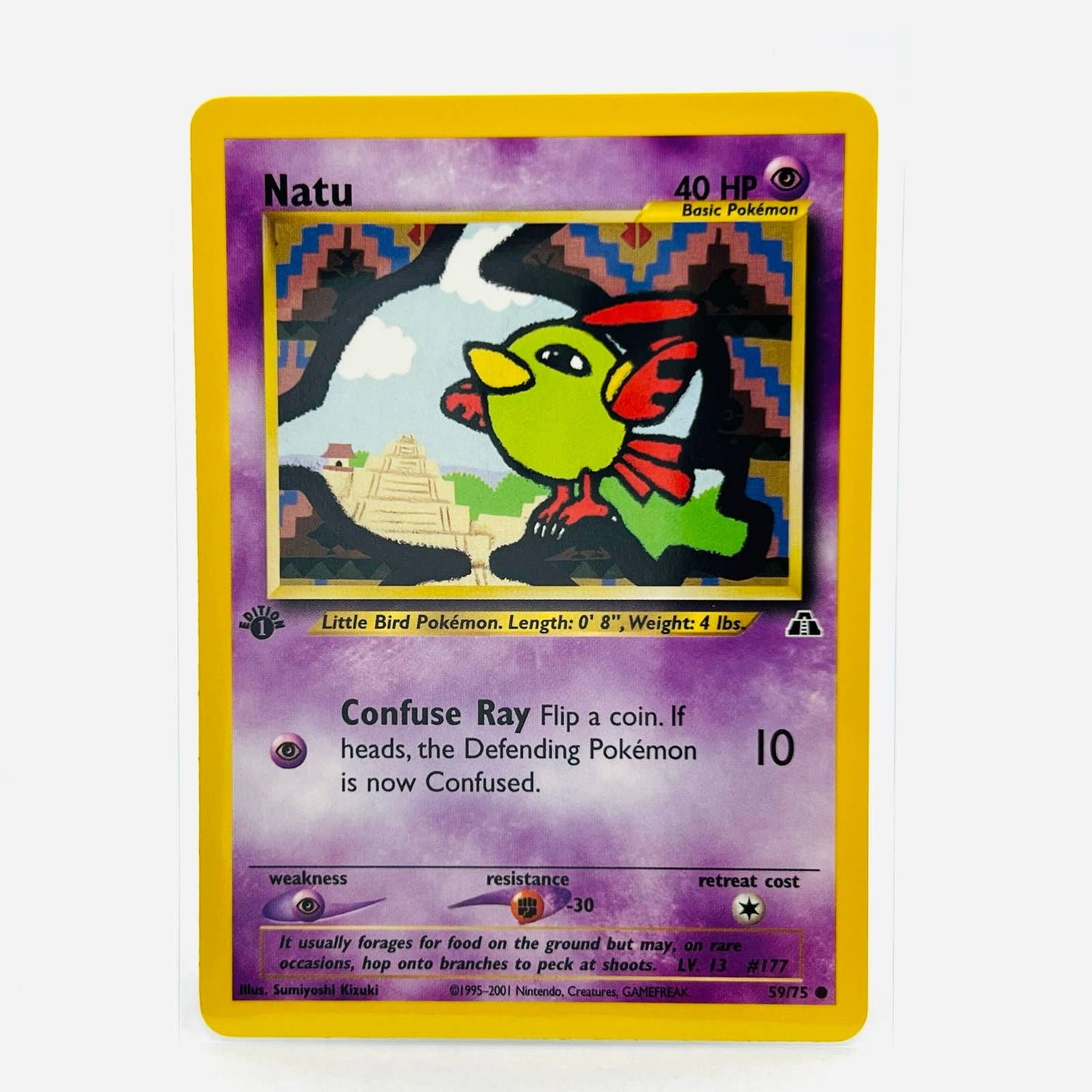 Pokémon Natu 1st Edition 59/75 Neo Discovery WOTC Pokemon Common Card NM-MT