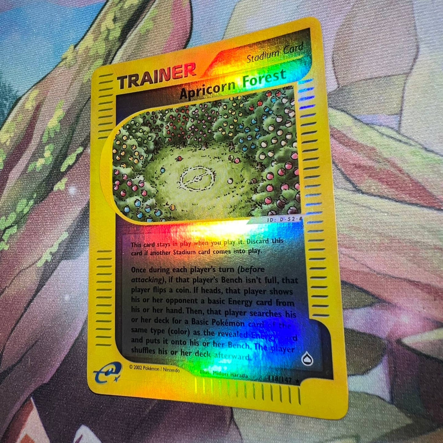 Pokémon Apricorn Forest Trainer 118/147 Aquapolis Reverse Holo Pokemon Card NM