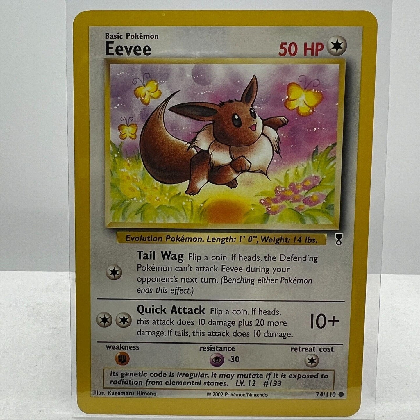 Pokémon Eevee 74/110 Pokemon 2000 Legendary Collection TCG Common Card NM-MT