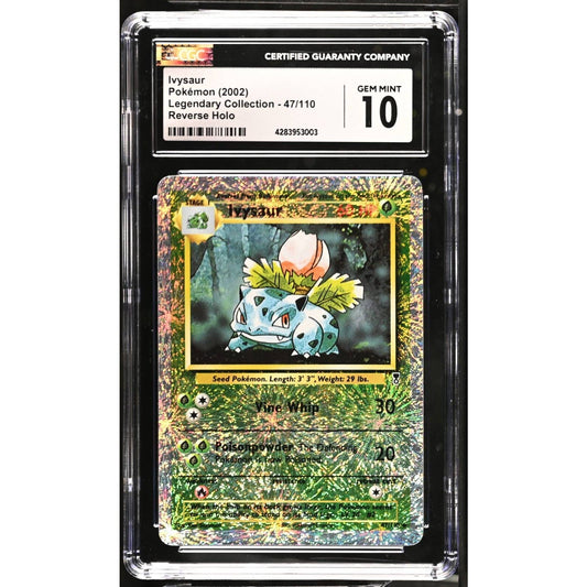 CGC 10 GEM MINT Ivysaur 47/110 Pokémon Legendary Collection Reverse (PSA/BGS)