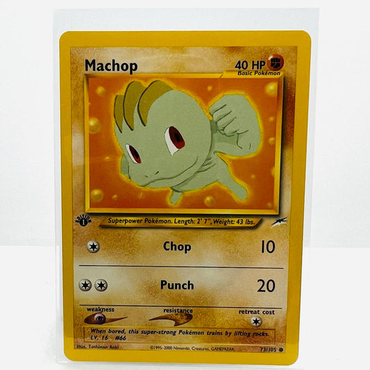 Pokémon Machop 1st Edition 73/105 Neo Destiny WOTC Pokemon Common Card NM-MT