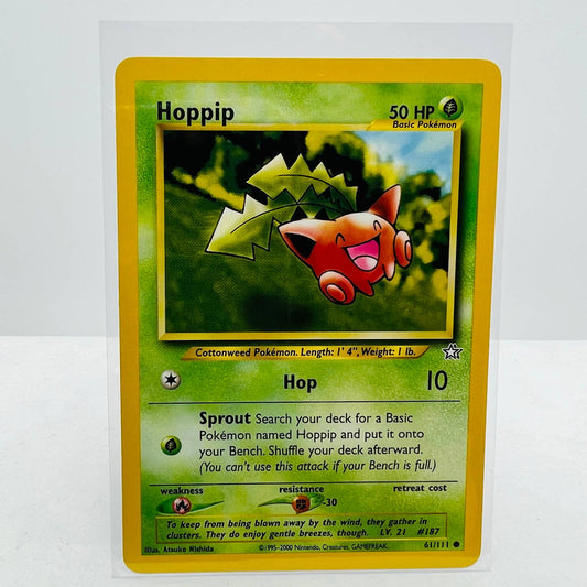 Pokémon Hoppip 61/111 Neo Genesis Unlimited WOTC Pokemon Common Card NM-MT