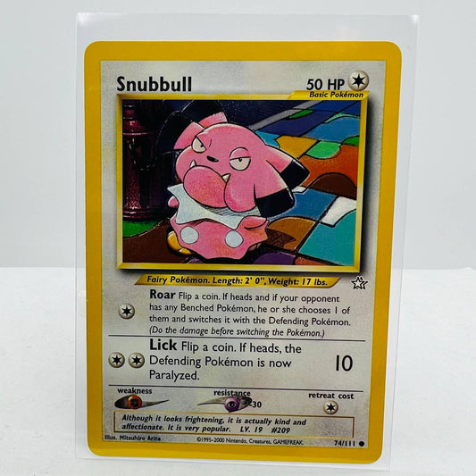 Pokémon Snubbull 74/111 Neo Genesis Unlimited WOTC Pokemon Common Card NM-MT