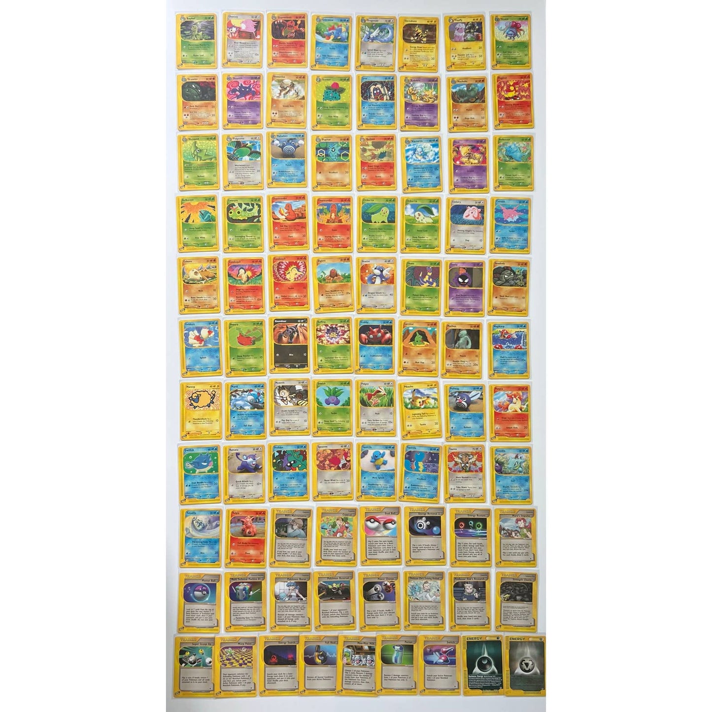 Pokémon Expedition Set Near Complete Set 71-159 Uncommon Common No Holos NM-MT