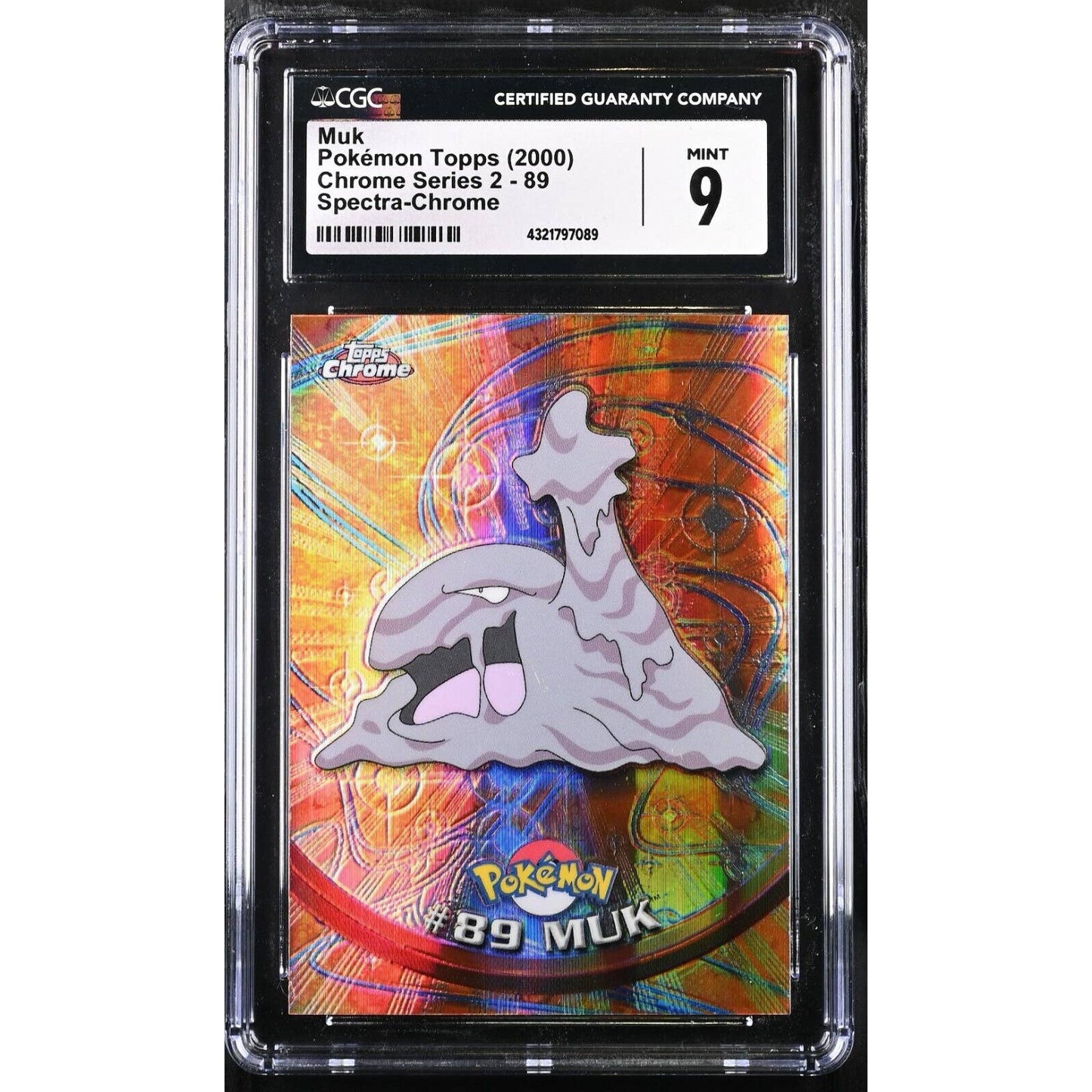 CGC 9 MINT Muk Spectra #89 Pokemon 2000 Topps Chrome Holo Rare (PSA/BGS)