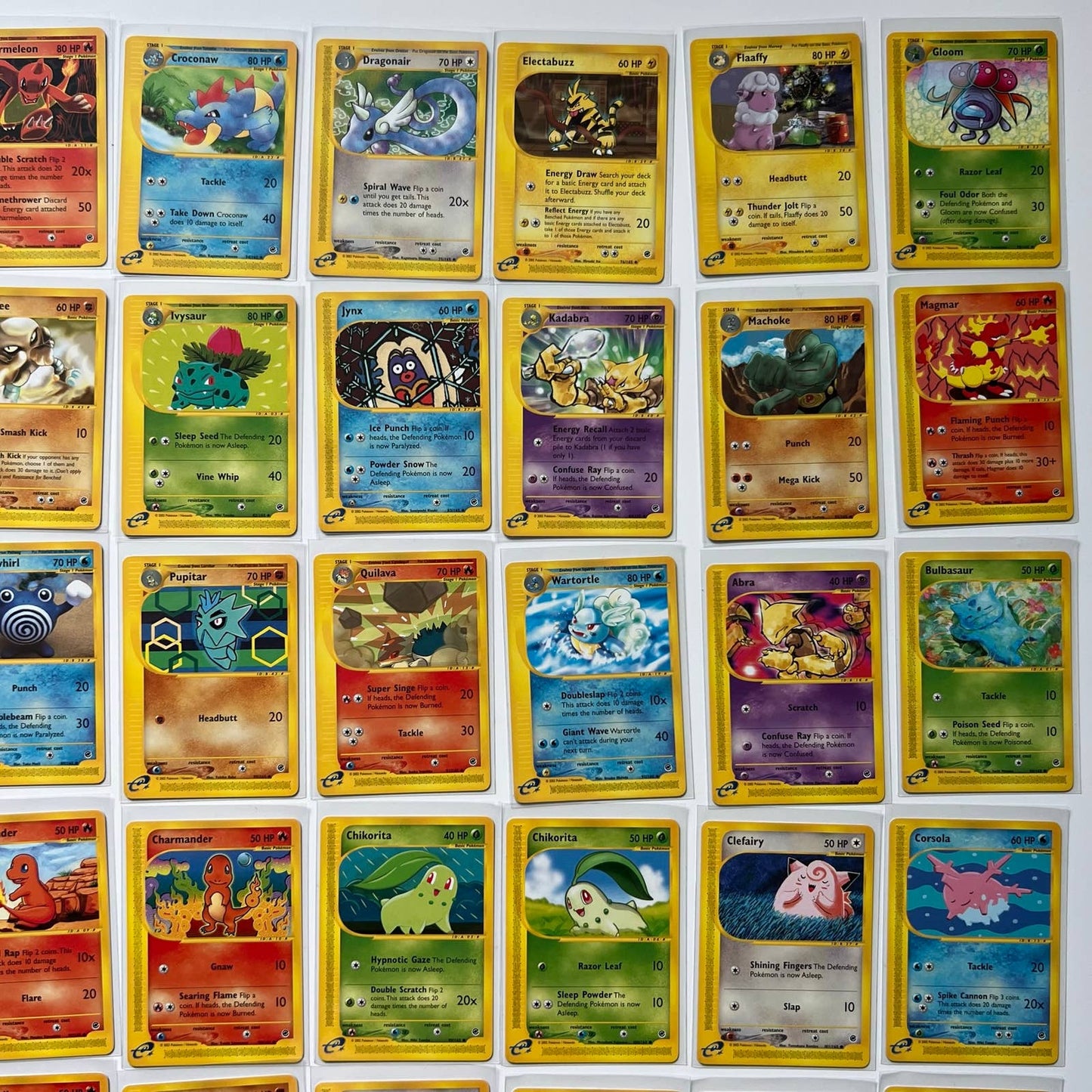 Pokémon Expedition Set Near Complete Set 71-159 Uncommon Common No Holos NM-MT