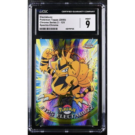 CGC 9 MINT Electabuzz Spectra #125 Pokemon 2000 Topps Chrome Rare (PSA/BGS)