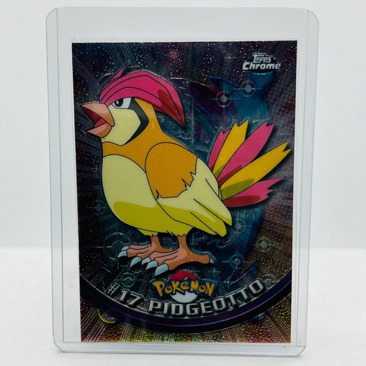 Pokémon Pidgeotto #17 Pokemon 2000 Topps TV Animation Chrome Series 1 Holo Foil