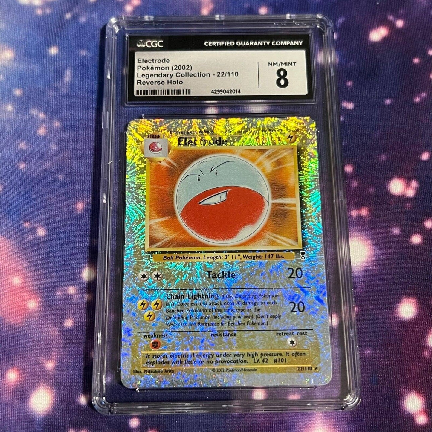 CGC 8 NM/MINT Electrode 22/110 Legendary Collection Reverse Holo (PSA/BGS)