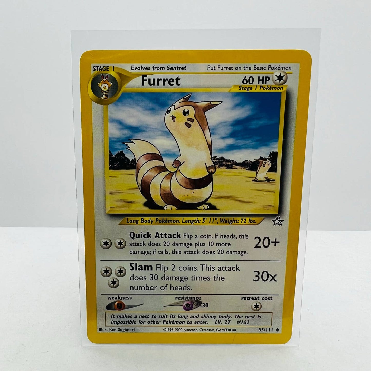 Pokémon Furret 35/111 Neo Genesis Unlimited WOTC Pokemon Uncommon Card NM-MT