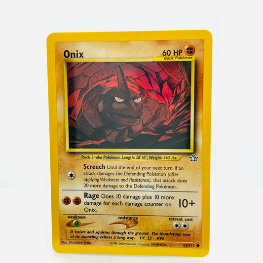 Pokémon Onix 69/111 Neo Genesis Unlimited WOTC Pokemon Common Card NM-MT