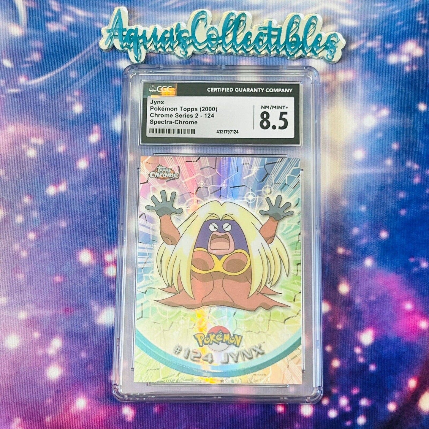 CGC 8.5 NM/MINT+ Jynx Spectra #124 Pokemon 2000 Topps Chrome Holo Rare (PSA/BGS)