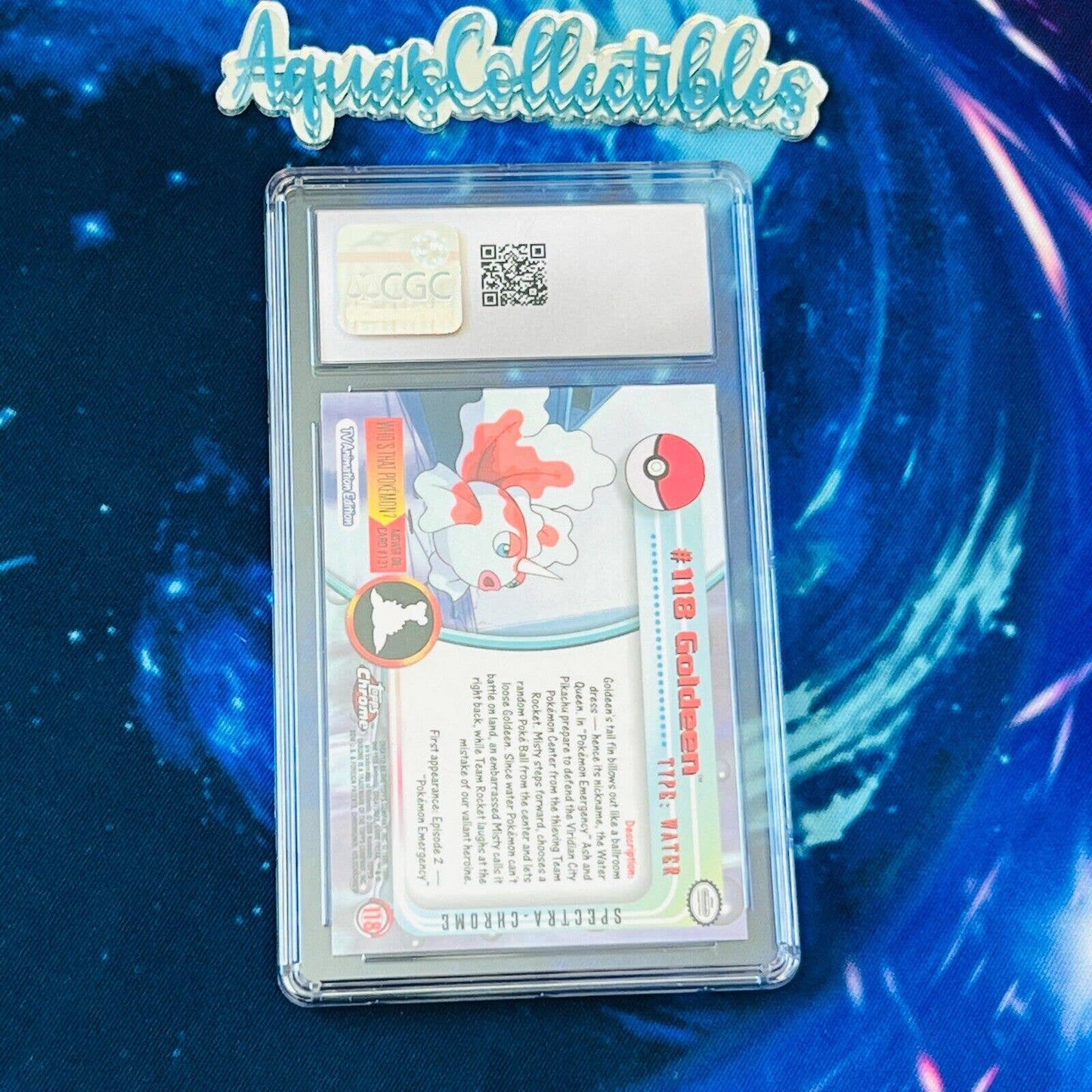 CGC 9.5 MINT+ Goldeen Spectra #118 Pokemon 2000 Topps Chrome Rare (PSA/BGS)