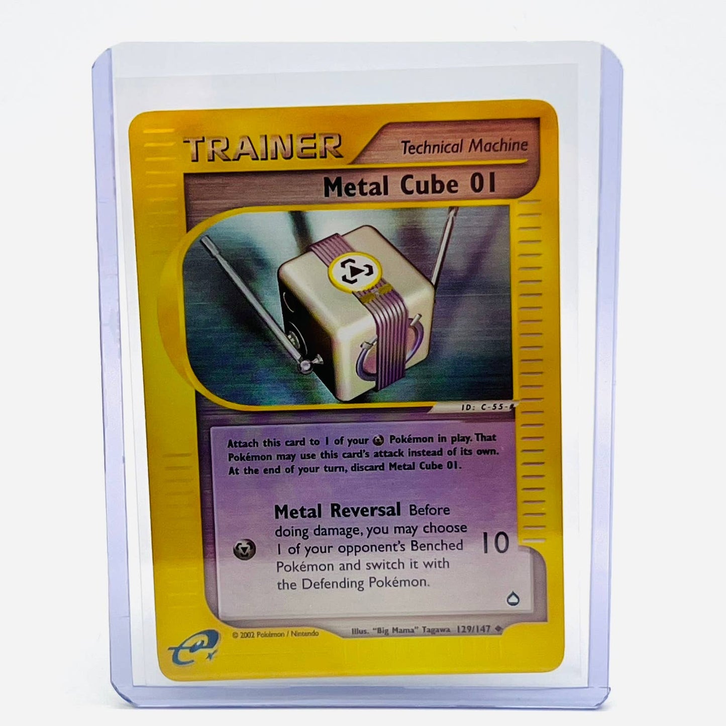 Pokémon Metal Cube 01 Trainer 132/147 Aquapolis Reverse Holo TCG Pokemon Card NM