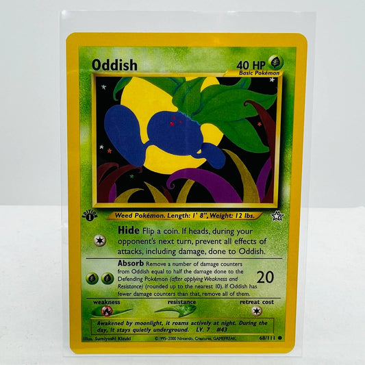 Pokémon Oddish 1st Edition 68/111 Neo Genesis WOTC Pokemon Common Card NM-MT