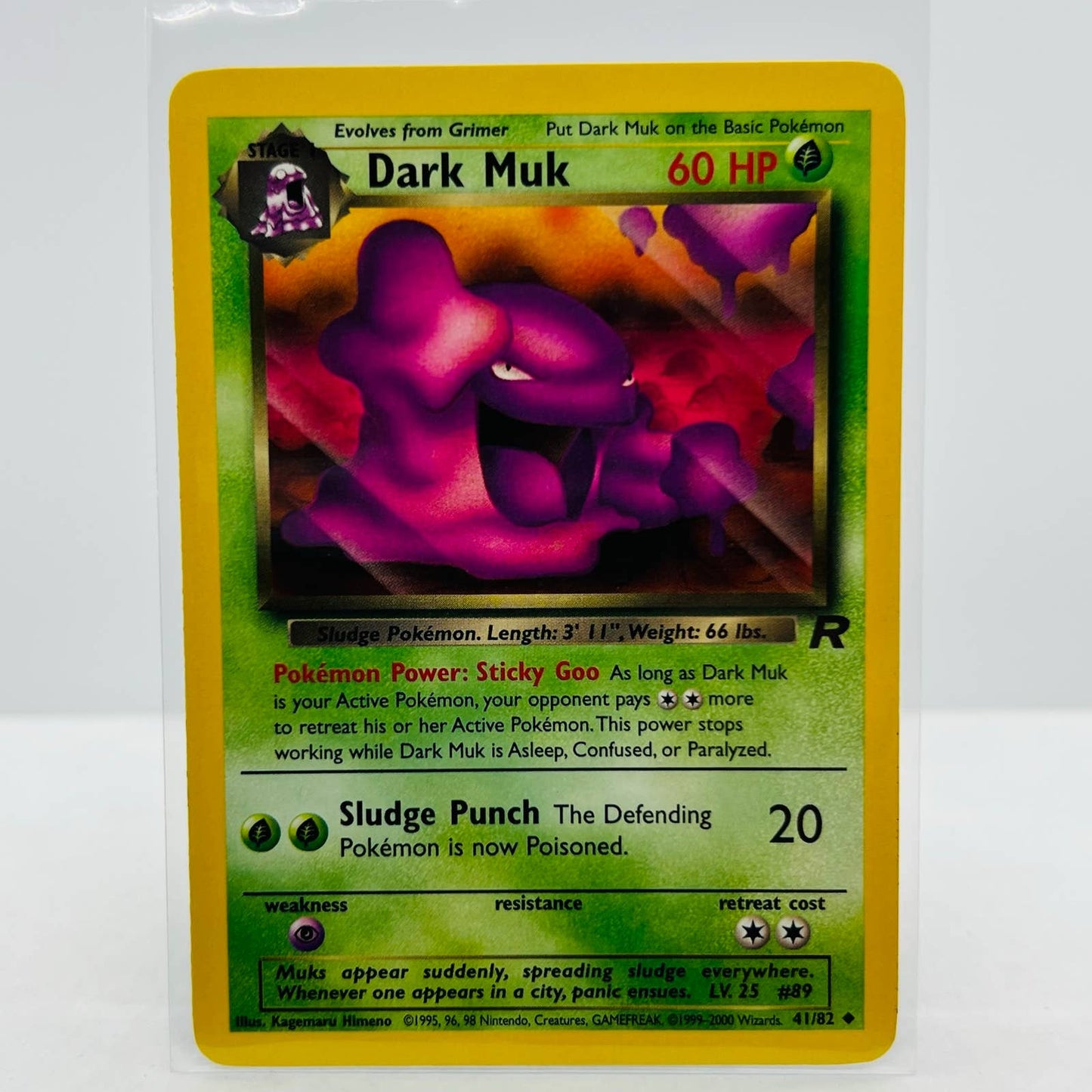 Pokémon Dark Muk 41/82 Team Rocket WOTC Unlimited Uncommon Card NM-MT