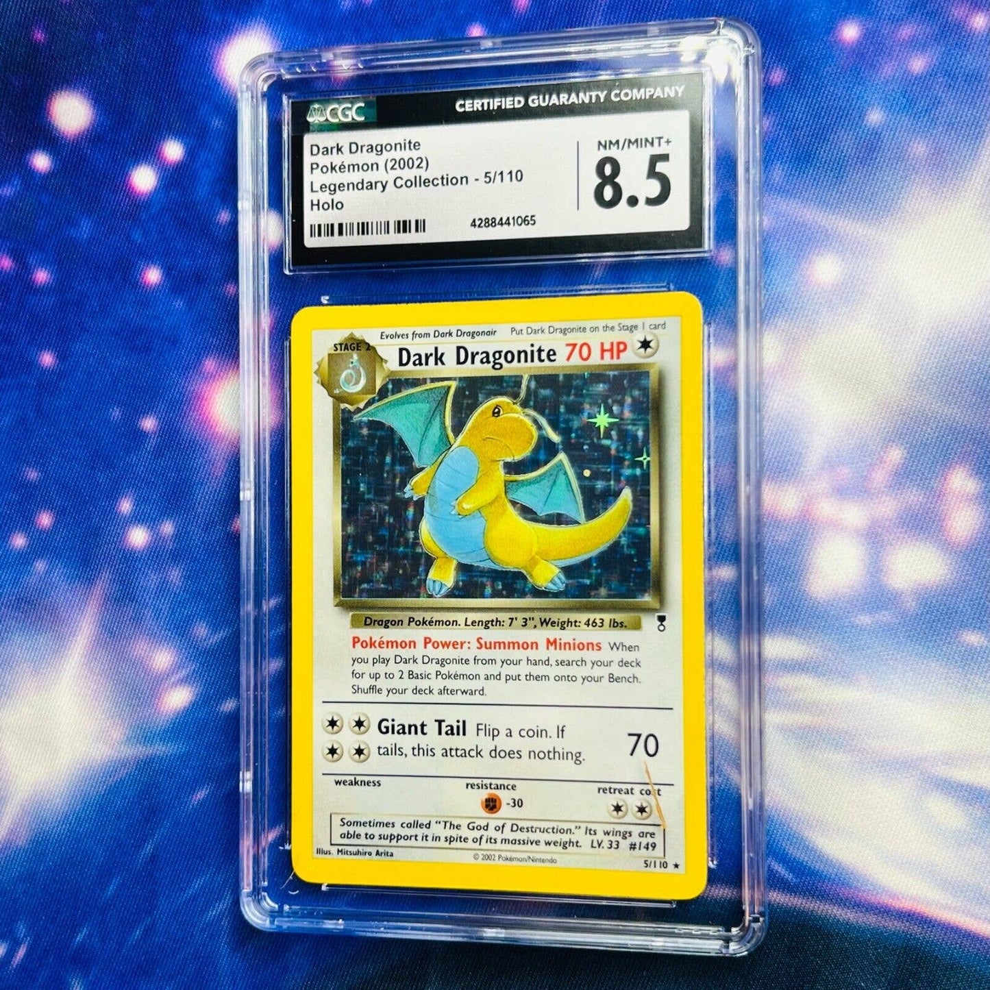 CGC 8.5 NM/MINT+ Dragonite 5/110 Pokémon Legendary Collection Holo (PSA/BGS)