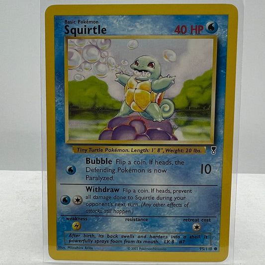 Pokémon Squirtle 95/110 Pokemon 2000 Legendary Collection TCG Common Card NM-MT